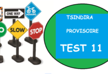 TSINDIRA PROVISOIRE : EXERCISE 11