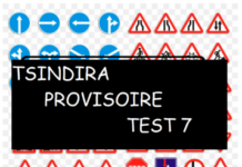 TSINDIRA PROVISOIRE : EXERCISE NO 7