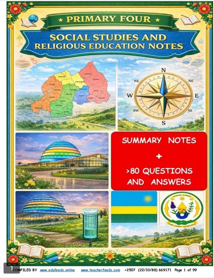 PRIMARY 4 SOCIAL STUDIES AND RELIGIOUS BOOK MADE UP OF SUMMARY NOTES AND MORE THAN 80 QUESTIONS AND ANSWER AT THE END OF EACH UNIT.