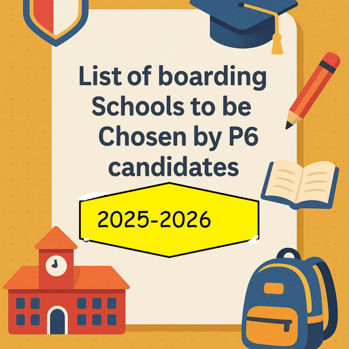 List of boarding schools to be chosen byP6 candidates
