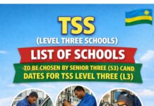 TSS (LEVEL THREE SCHOOLS) LIST OF SCHOOLS TO BE CHOSEN BY SENIOR THREE (S3) CANDIDATES FOR TSS LEVEL THREE (L3)