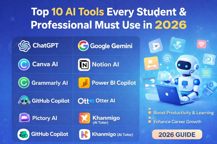 🤖 Best AI Tools for Students in 2026 (Boost Learning, Productivity & Grades)