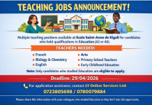 ๐ Teacher Jobs in Kigali 2026 โ Apply Now for High-Demand Teaching Positions ๐ Teacher Jobs in Kigali 2026 โ Apply Now for High-Demand Teaching Positions