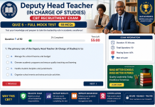 🎓 Deputy Head Teacher (Studies) RECRUITMENT CBT Quiz 3
