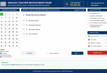 English Teacher Recruitment CBT Exam