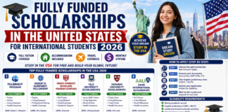 🎓 Fully Funded Scholarships in the United States for International Students 2026 Meta Description: Discover top fully funded scholarships in the USA for international students in 2026. Tuition, living costs, and travel covered. Apply today.