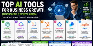 🤖 Top AI Tools for Business Growth (Complete Review 2026) 🤖 Top AI Tools for Business Growth (Complete Review 2026)