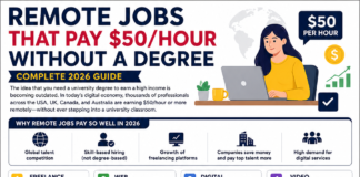💼 Remote Jobs That Pay $50/hour Without a Degree (Complete 2026 Guide) 💼 Remote Jobs That Pay $50/hour Without a Degree (Complete 2026 Guide)