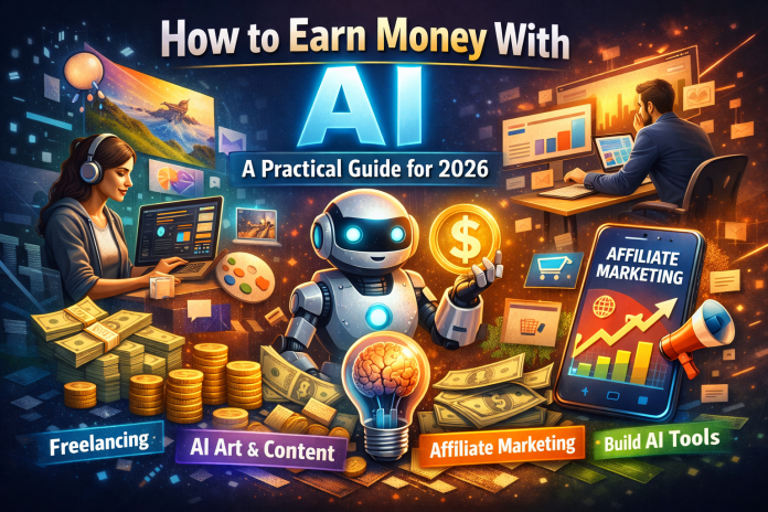 ๐ฐ How to Use AI to Make Money Online (Beginner to Pro) โ 2026 Guide ๐ฐ How to Use AI to Make Money Online (Beginner to Pro) โ 2026 Guide