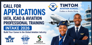 Call for Applications (ANYONE CAN APPLY, CHECK BELOW ): IATA, ICAO & Aviation Professional Training Programs 2026 at TIMTOM Aviation School (International Certification) Call for Applications: IATA, ICAO & Aviation Professional Training Programs 2026 at TIMTOM Aviation School (International Certification)