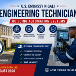 Engineering Technician (Building Automation Systems) Jobs at U.S. Embassy Kigali 2026 | Internal Recruitment – Apply Before August 7