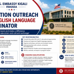 Education Outreach and English Language Coordinator Job at U.S. Embassy Kigali 2026 | Apply by 7 August