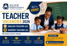 English Teacher (A2) and Nursery Teacher (A2) Jobs at Elite Parents School โ Kamonyi, Rwanda | Apply Now