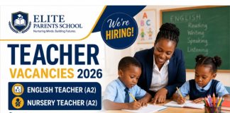 English Teacher (A2) and Nursery Teacher (A2) Jobs at Elite Parents School โ Kamonyi, Rwanda | Apply Now